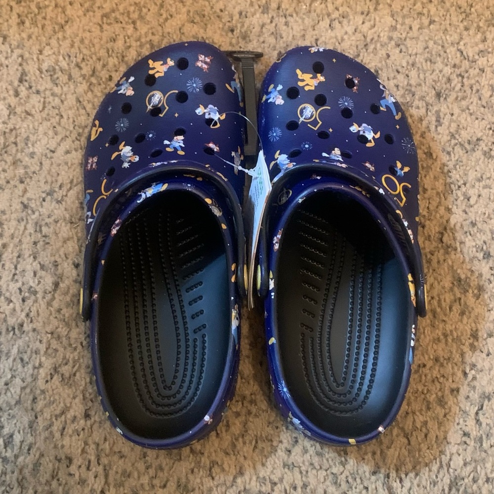 SOLD! NEW Disney 50th anniversary celebration crocs with original packaging - Picture 1 of 12